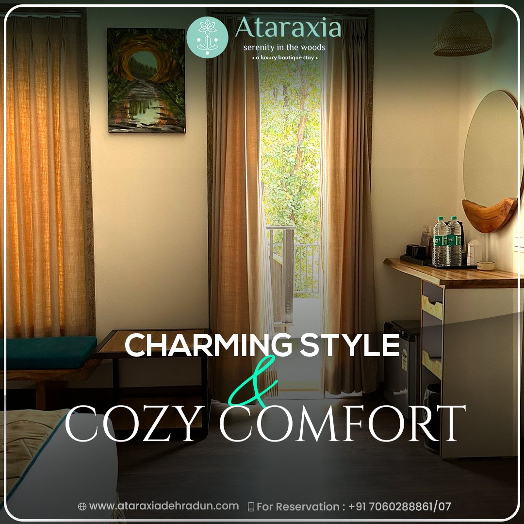 ataraxiadehra's tweet photo. Embrace an authentic vacation with the warmth of our meticulous services and rooms that exude nothing but luxury and comfort.
📞Contact us: +91 - 7060288861/07
🌐 https://t.co/cEsBHv3AHr
#cozy #comfort #charmingstyle https://t.co/SStFuWRQJV