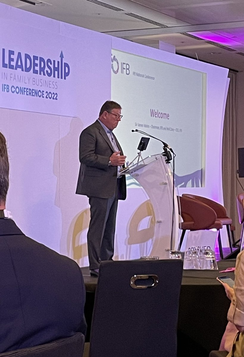 Starting gun fired on a busy few days representing <a href="/CPJField/">CPJ Field</a> and <a href="/SekerTech/">SekerTech</a>. Today with @IFB_uk #IFBConf22 exploring #Leadership in #FamilyBusiness.