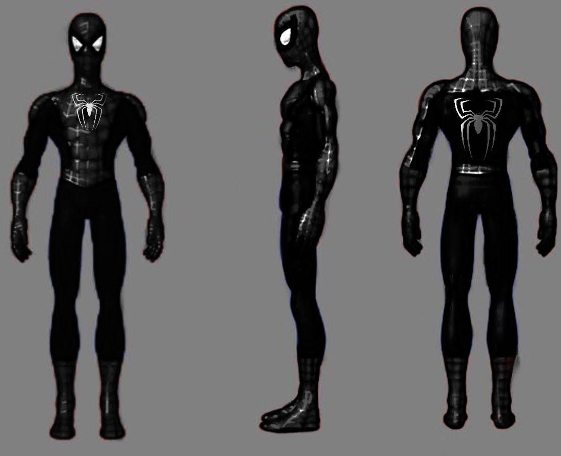 SpoderChad's tweet photo. If Spider-Man from TNAS had a black suit. #BringBackTNAS https://t.co/Qog4jFSIg8