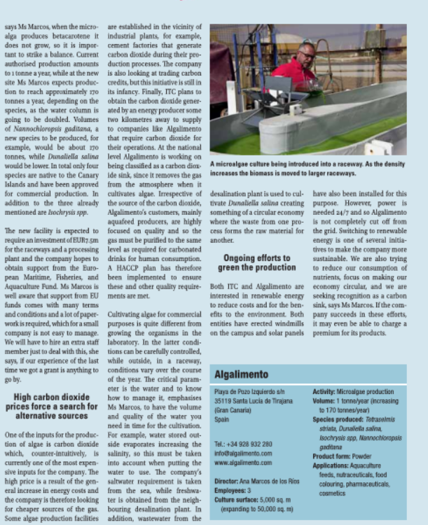 algalimento's tweet photo. Algalimento interview in the current issue of EUROFISH MAGAZINE. The Eurofish Magazine can also be viewed here: https://t.co/ea3Kka64go https://t.co/9GcV2vKiQW