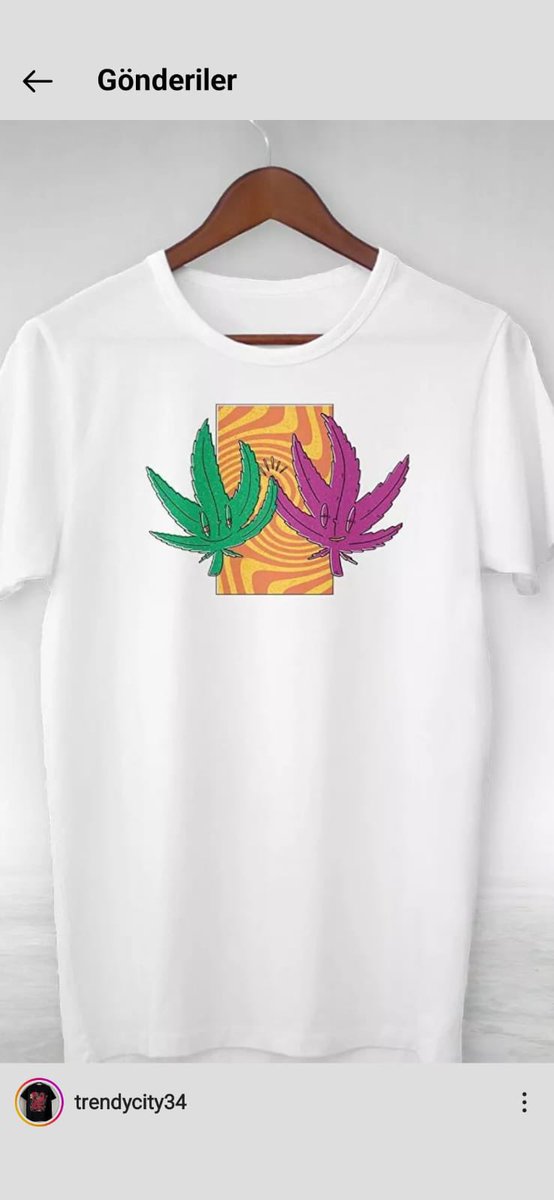 Annemin kurs hocası bu tişörtü sipariş vermiş. E ne var yani renkli yapraklar diyo cmncndk