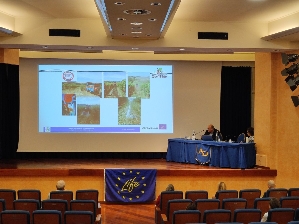zeowine's tweet photo. Convegno Finale Progetto LIFE ZeoWine: L’apporto di Zeowine per le esigenze nutritive della pianta e la sostenibilità in vigneto a cura di Giovann Battista Mattii @DagriUnifi

#sostenibilità #viticoltura #vigneto

@LIFEprogramme 
@LIFEprogrammeIT 
@CNRsocial_ 
@CMMasiniWine https://t.co/e3wag1qcLn