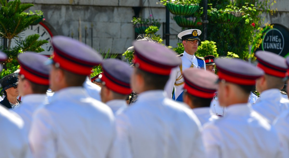 Phenomenal Queen's Birthday Parade by the Royal Gibraltar Regiment with the salute taken by the Earl and Countess of Wessex. <a href="/RoyalGIBRegt/">Royal Gibraltar Regiment</a> <a href="/MODGibraltar/">MOD Gibraltar</a>