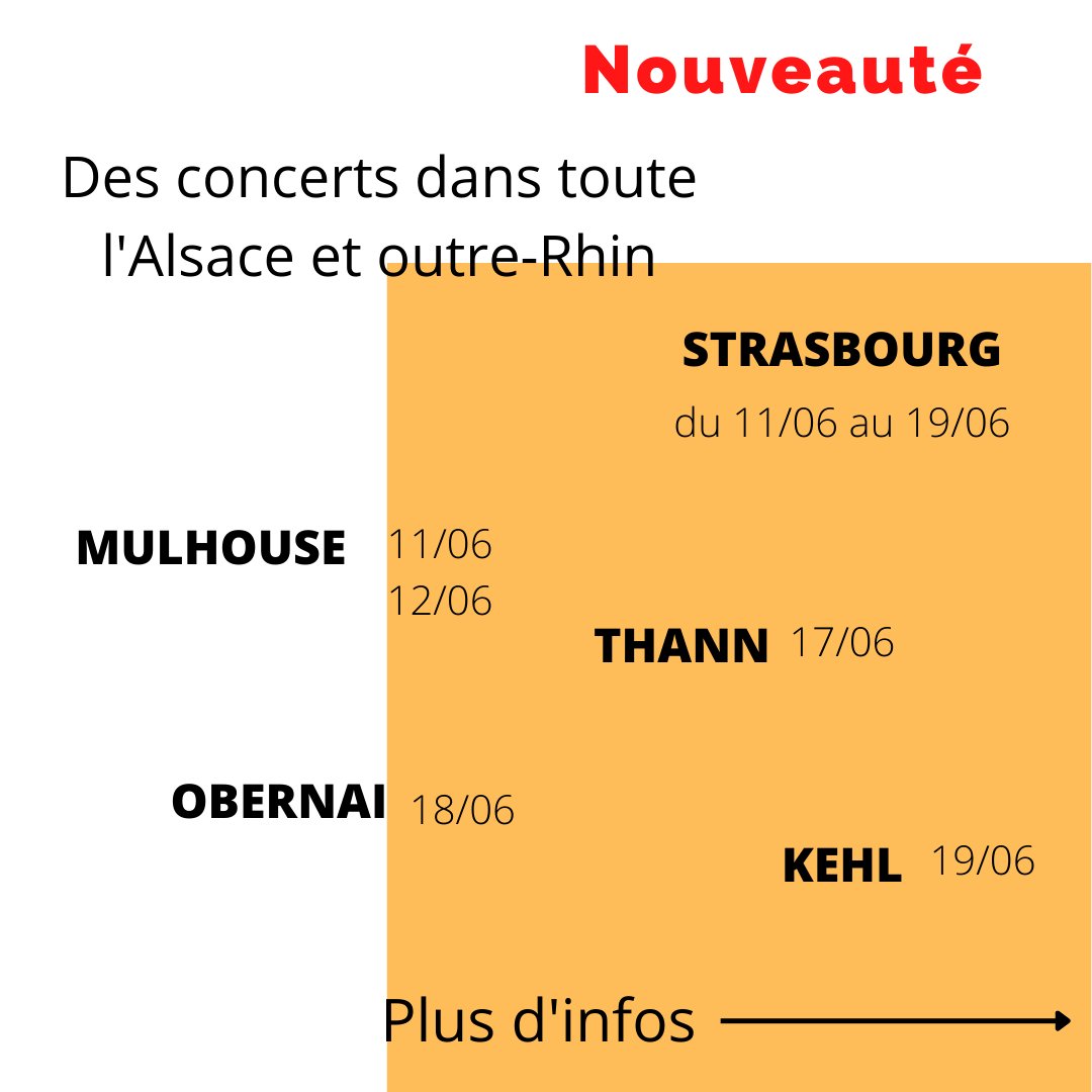 SacreesJournees's tweet photo. ✔️De son ancrage à Strasbourg, le festival s'ouvre sur l'Alsace et répand des notes jusqu'en Allemagne pour 2022, au-delà des frontières ! 🌄
✔️Il se déploie dans + de 15 lieux de culte des environs que vous pourrez découvrir à cette occasion...⬆️
Où voulez-vous aller ? 🚂🚊🚲 https://t.co/k9aY6nedow