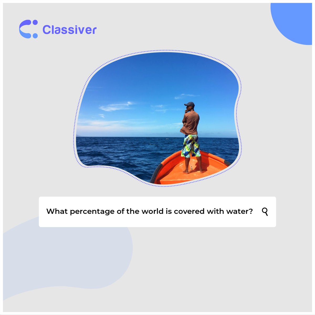 classiverapp's tweet photo. What percentage of the world is covered with water?
.
Share with us in the comment section;

#ASUU #tech #edtech #education #history #trivia #learning #teacher #study #student #world #water #classes #classiver #eduhub #educoach #edutwitter #technology https://t.co/bpSggeaDM5