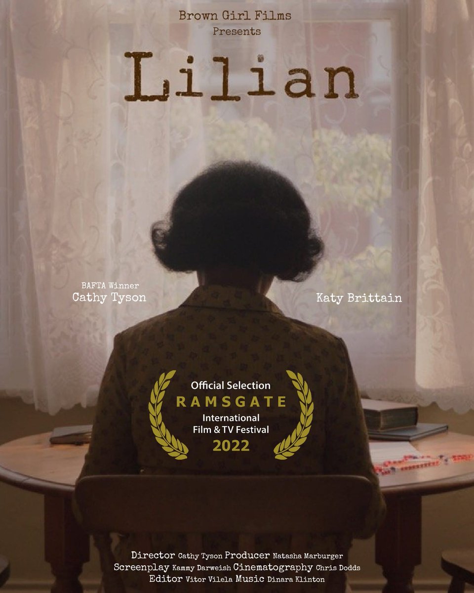 LILIAN's UK Premiere will be at Ramsgate Int'l Film &amp;TV Fest on Fri 10th June 12.45 as part of the "Made By Women" shorts block. The film will screen again as part of the "Best of UK" shorts block on Sat 11th June 12.00. Shorts are free but please book:  ramsgateiftvfest.org/schedule/