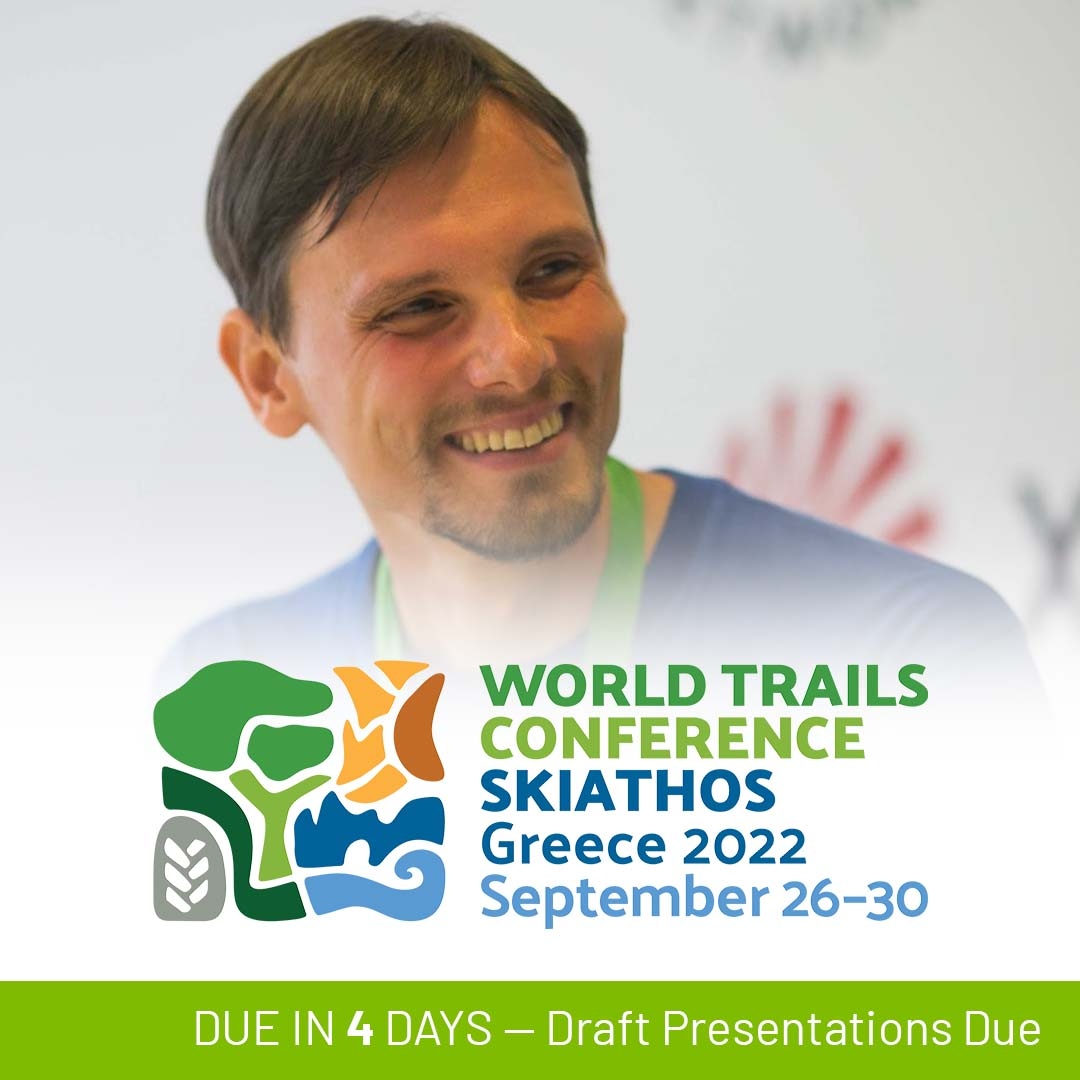 WorldTrailsNet's tweet photo. When we share our insights as a global trails community, trails everywhere benefit. All in-person and virtual #WorldTrailsConference attendees encouraged to present! Drafts due June 13. 👉 https://t.co/jPKkjhVy6N
#Trails #TrailBuilding #longdistancetrails #thruhike #pilgrimage https://t.co/VrGk5KP8z4