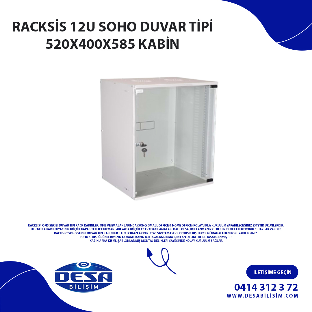 desabilisim's tweet photo. RACKSİS 12U SOHO DUVAR TİPİ 520X400X585 KABİN
Daha Fazlası İçin Hemen İletişime Geçin..
☎0414 312 33 72
🌐https://t.co/e2SkB0Ktgd
#racksis https://t.co/LZUq0sdxrk