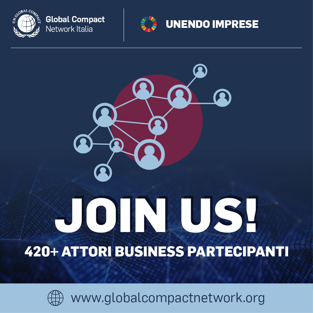 Aderendo a UN Global Compact, le imprese possono: 
🔹condividere e valorizzare il proprio impegno per la #sostenibilità
🔹misurare i progressi e comunicarli ai propri stakeholder 
🔹 attivare partnership e azioni collettive

Scopri come aderire 👉 bit.ly/39E6Us5