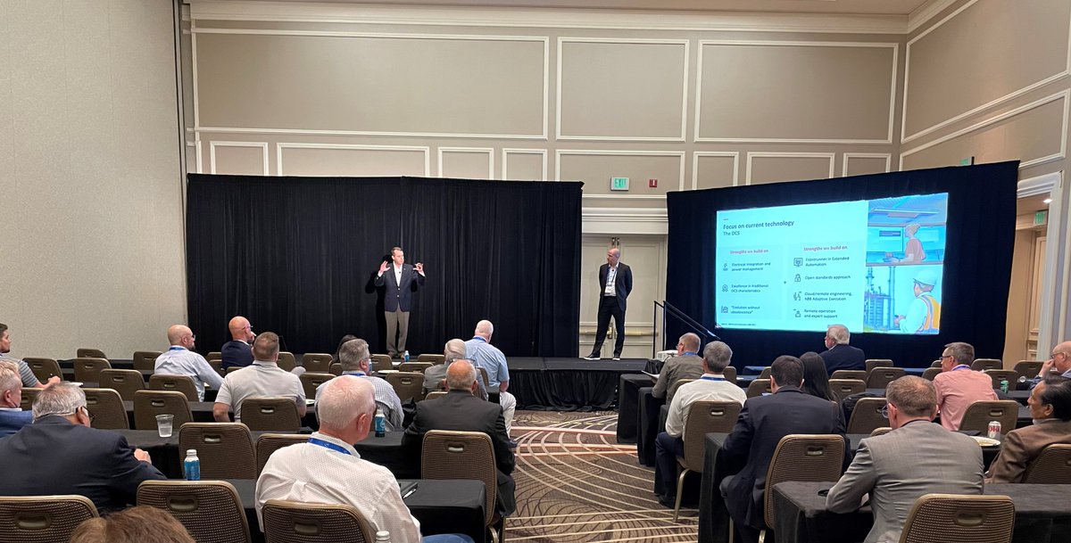 abb_automation's tweet photo. Yesterday, ABB leaders from #ABBEnergyIndustries, Brandon Spencer, and #ABBProcessAutomation, Mark Taft, shared insights at the #ARCIndustryForum on ABB's Process Automation System Vision.
Learn more about how we're envisioning this future here: https://t.co/iHK9O0DoNi https://t.co/sNTHDyrUgJ