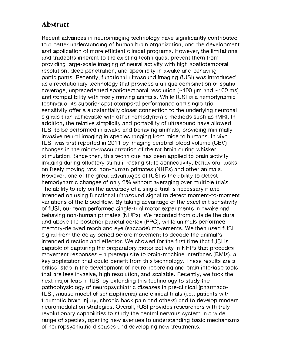 Hybrid seminar at the BRFAA next Tuesday, June 14th @ 3 pm "Functional ultrasound imaging (fUSI): A game changer in neuroscience"
Speaker: Dr. Vasileios Christopoulos 

Please see flyer below for more details.