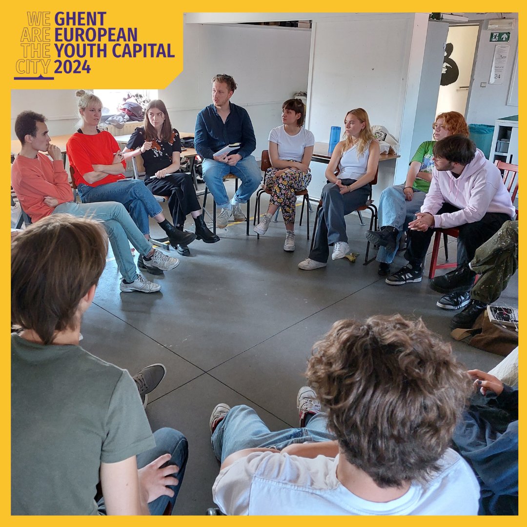 Last friday our EYC-Youth Ambassador Youness, Sphinx Cinema, Film Fest Gent and CUT TO: Gent talked to high school students about ideas on how to develop their cultural talents. Many inspiring ideas emerged! #eyc2024