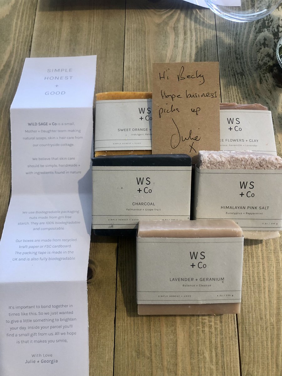 So thoughtful 🥹

This business Wild Sage + Co, got in touch in they very beginning, as the were legally obliged to ask if they could use the name as it was so similar! 

Thank you for the thoughtful gift Julie. Xx