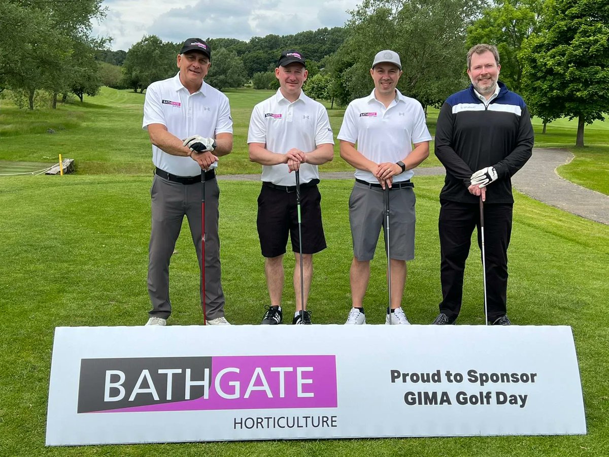The Bathgate Team ready to tee off at the GIMA golf day we've sponsored again this year. Do us proud lads! 
Left to right: Tony Buggea, Colin Sanders, Matt Biddle and Simon Keeble
#GardenIndustryManufacturersAssociation  #gimagolfday #bathgatesilicasand #bathgatehorticultural