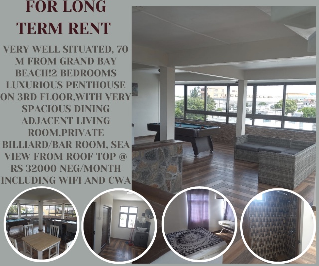 Ks82965037's tweet photo. "For rent Penthouse in Grand Bay"...... #FatismetProperties......#Forrent.....#Grandbaie.... FOR MORE INFO, DO CALL ON 55002962 https://t.co/c7WOkn9IRl