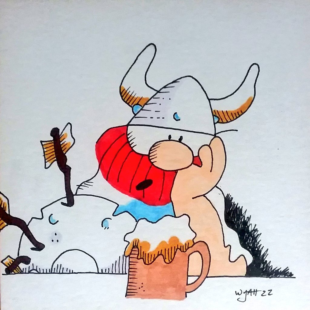6thcircleart's tweet photo. Day 9 of #junetoon is #shield #junetoon2022 #hagarthehorrible #hagar #drawing #drawingaday #copic #copicmarkers #cartoon #toon #fanart #viking #comics #comicart https://t.co/8EfdMDl0xc