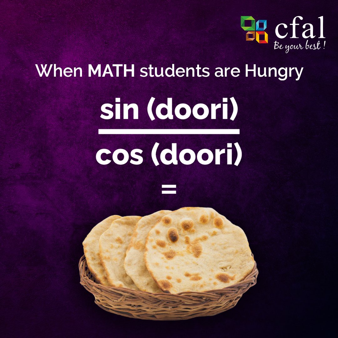 Cfalindia_'s tweet photo. When Math students are hungry...

Our centre :
📍Mangalore, Karnataka

CFAL - Be your best!
#cfal #cfalindia #learning #school #motivation #students #study #covid #student #children #india #college #science #jeemain #jee #learn #jeeadvanced #teaching #neet #mangalore #karnataka https://t.co/k93mVeJZQU