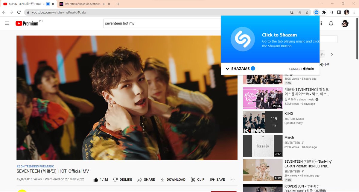 foreheadsvt's tweet photo. the #HOTCHECK is now ongoing, carats!!
join us if you are free 🥰🥰
stream and shazam for SEVENTEEN~ 💖💙
#SEVENTEEN #SVT_HOT @pledis_17 #FacetheSun https://t.co/MwzFPgkjDo