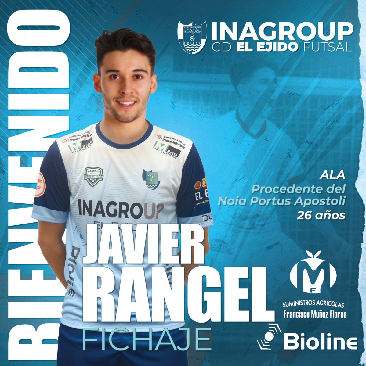 🚨🚨OFICIAL‼️

✅El CD El Ejido firma al ala Javi Rangel

ℹ️ El jugador catalán llega procedente del Noia Portus Apostoli con el que ha conseguido esta temporada el ascenso a Primera División

➡️ cdelejidofutsal.com/el-cd-el-ejido…