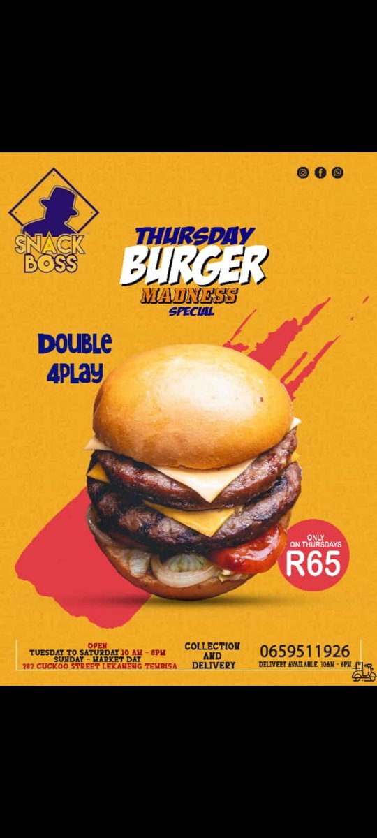 snack_boss's tweet photo. @MmusiMaimane @CyrilRamaphosa Di burger ke tse. https://t.co/GjO0ljUPb8