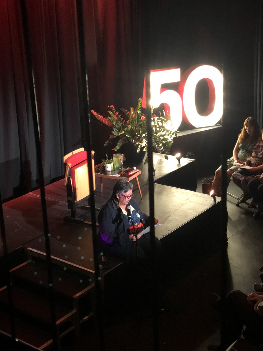 Incredible Welcome to Country by Aunty B at SPUN for Browns Mart’s 50th Birthday.