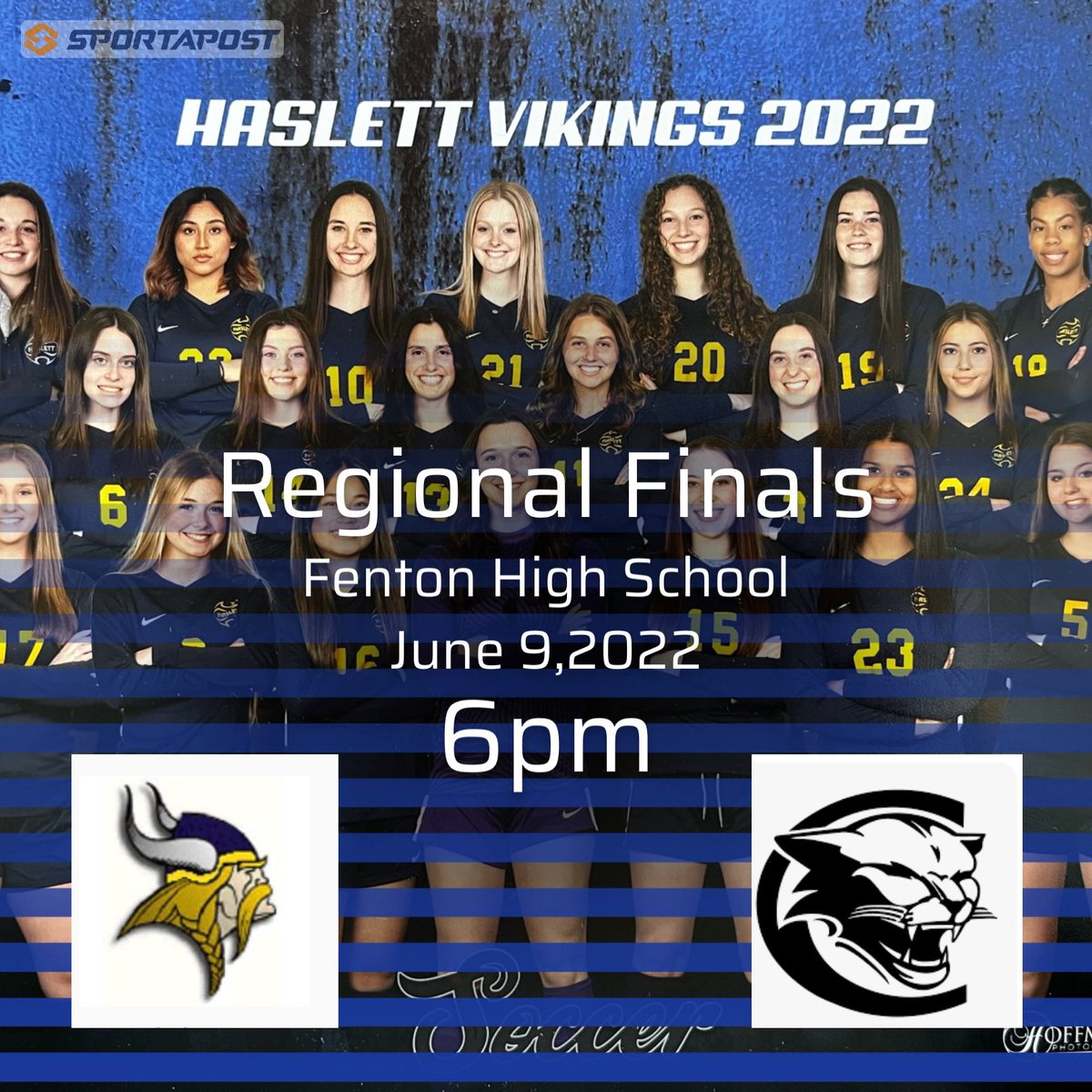 Regional Finals TONIGHT! 6pm at Fenton High School vs South Lyon East! Tickets available only through gofan.co/app/events/617…