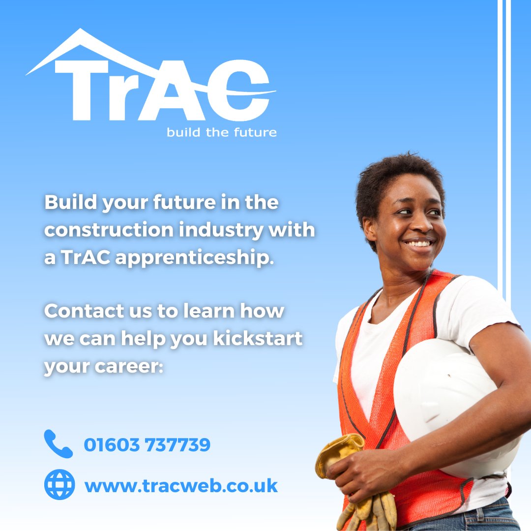 📍 TrAC operates in the South-East, East Midlands and East of England. 

🧱 If you are interested in a construction apprenticeship, visit our website to see all of our available opportunities: tracweb.co.uk 

#Apprenticeships #Construction #BuildTheFuture #FJAA