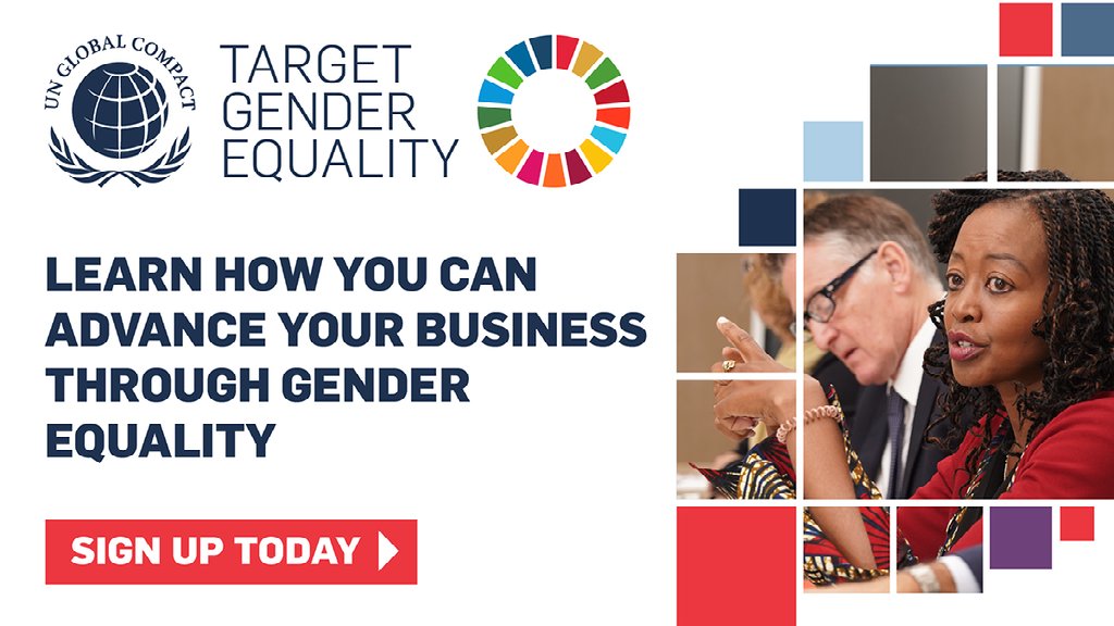 GlobalcompactSA's tweet photo. #COVID19 has underlined the necessity of inclusive workplaces and women's leadership in companies to achieve #GenderEquality. Take action by joining #TargetGenderEquality — an accelerator to help companies close the gender gap in business leadership: https://t.co/gWgnbcM58X https://t.co/A2uJ6cvu61