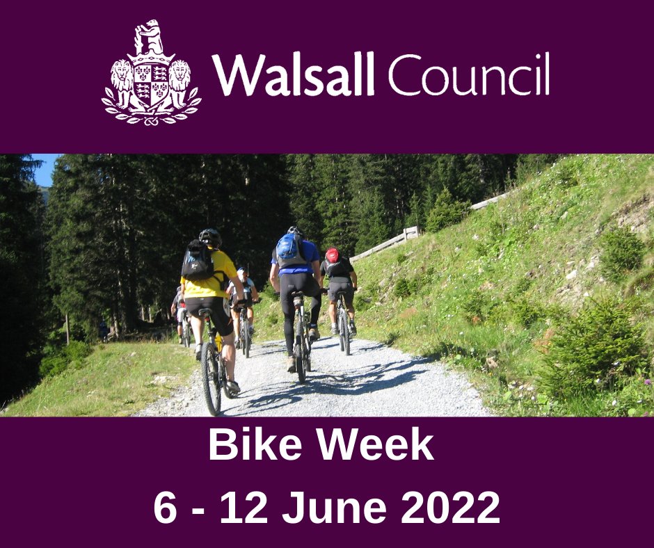 WalsallCouncil's tweet photo. Want to try out cycling in Walsall this #BikeWeek?
Find out where your local Walsall clubs are here:
https://t.co/SkOKbsDOWa
#WalsallCycling #BikeLife #CycleFit
@wearecyclinguk https://t.co/44SpiqDDdA