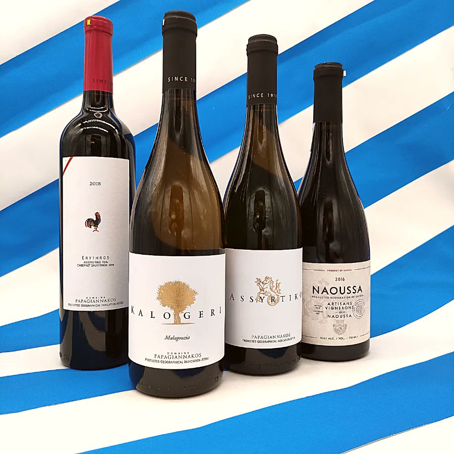 We're bringing summer to London! 10/6 5-7:30pm
Come for a taste of Greece at this #FreeFridayTasting
By @papagiannakos_winery 
- #Assyrtiko 2021 £17.00
- Kalogeri #Malagouzi 2021 £17.50
- Erythros 2018 #Agiorgitiko and Cab Sauv £15.50
And from Naoussa
- Xinomavro 2016,  £20.00