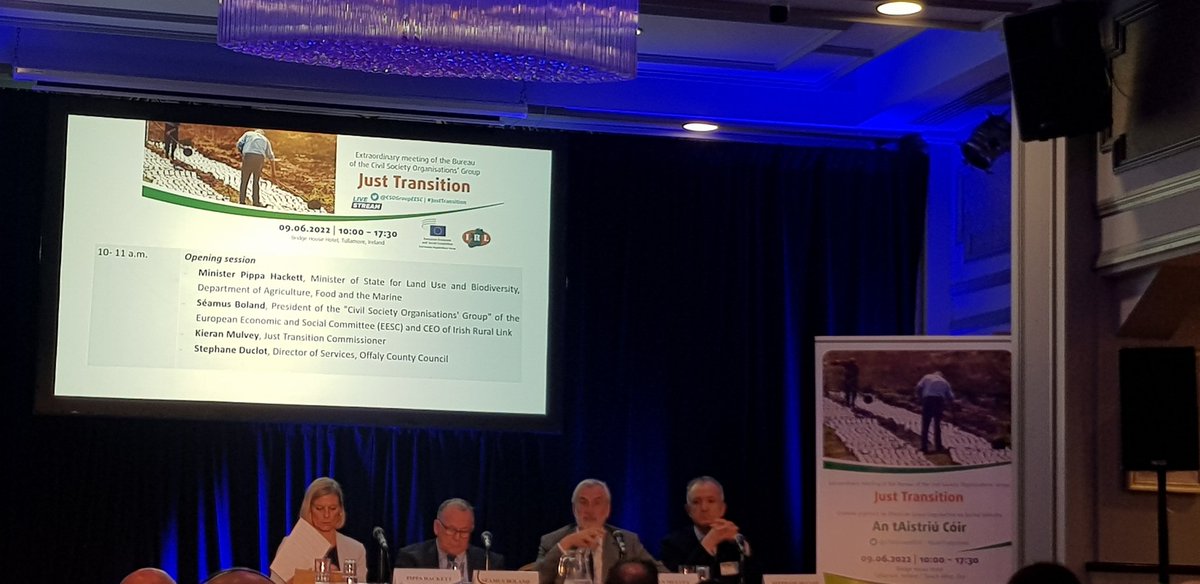 IrishBioenergy's tweet photo. IrBEA attending the @CSOGroupEESC #justtransition conference in Tullamore today to highlight and promote our @Dept_ECC #jtf Midlands Bioenergy Development Project #MBDP @finan_sean @pippa_hackett @irishrurallink @seamusboland https://t.co/mvGTJQMUci