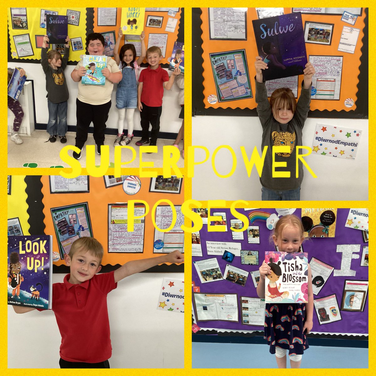 Year1PDCS's tweet photo. Love these #Powerposes for #EmpathyDay Lots of interesting conversations about our empathy recommendations and sharing of books. Looking forward to the rest of the live festival! @EmpathyLabUK https://t.co/6pFN5LvbCd