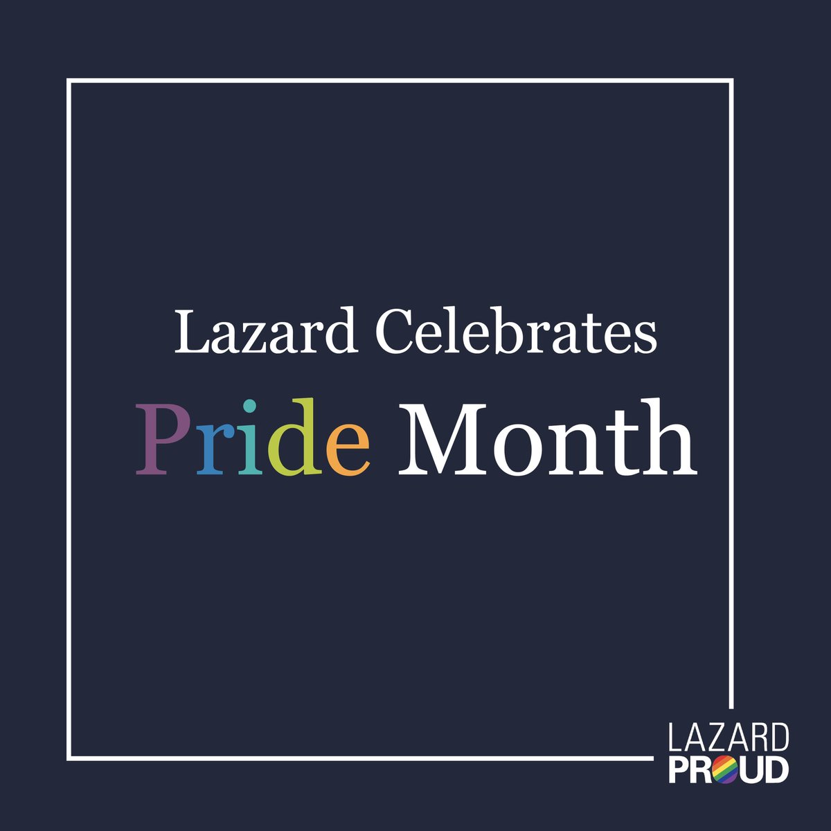 We are proud to highlight #LazardProud as we celebrate #PrideMonth2022. Our employee affinity group is supporting the LGBTQIA+ community across our company in a multitude of ways.