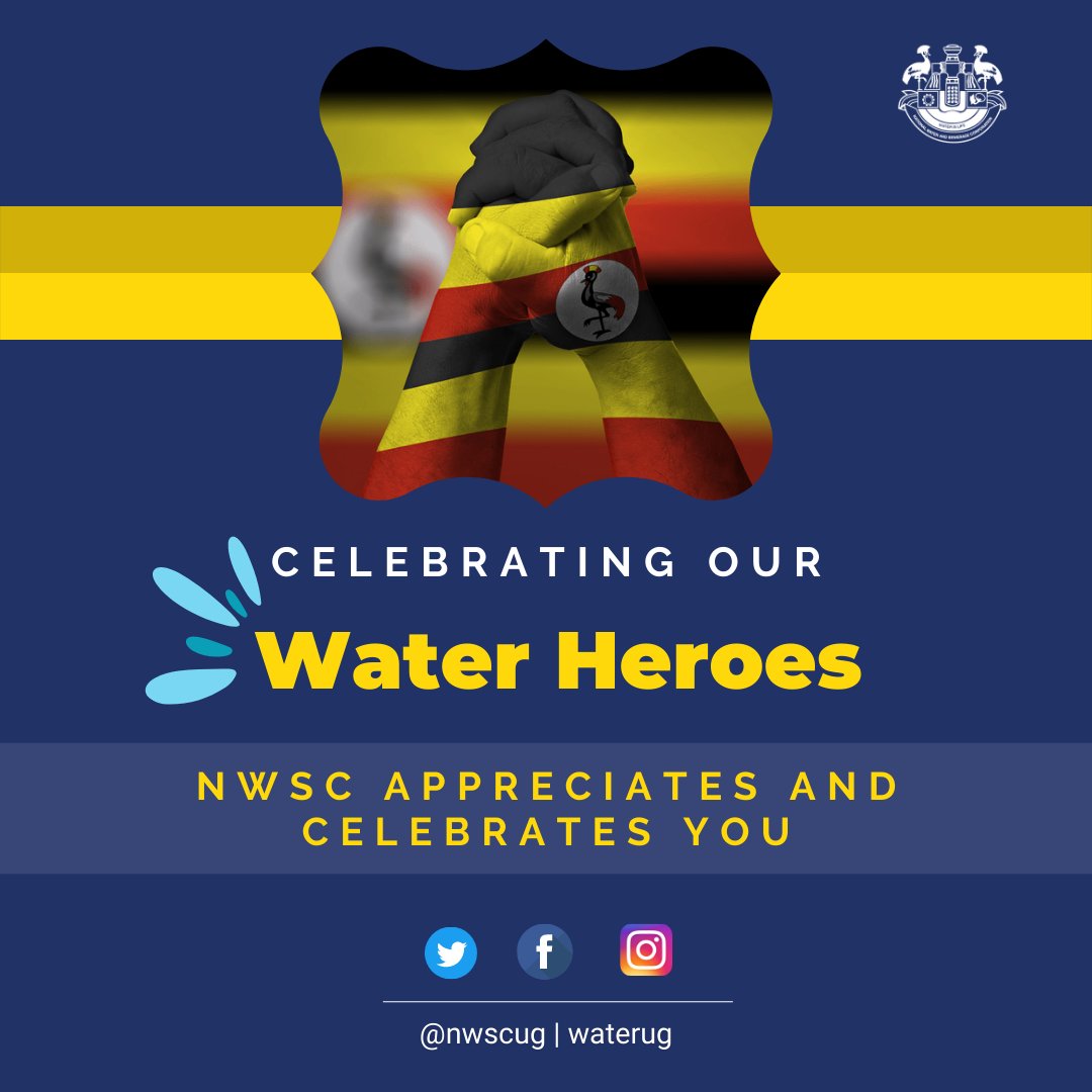 NWSC 🇺🇬 (@nwscug) on Twitter photo At NWSC, we celebrate our #WaterHeroes.
The amazing people who report leakages/sewer overflows, and subsequently helping us save water to serve more people.
NWSC Salutes you. <a href="/NWSCMD/">Dr. Silver Mugisha</a> <a href="/EGakiza/">E Gakiza</a> <a href="/Jadwong/">Louis Jadwong</a> At NWSC, we celebrate our #WaterHeroes.
The amazing people who report leakages/sewer overflows, and subsequently helping us save water to serve more people.
NWSC Salutes you. <a href="/NWSCMD/">Dr. Silver Mugisha</a> <a href="/EGakiza/">E Gakiza</a> <a href="/Jadwong/">Louis Jadwong</a>