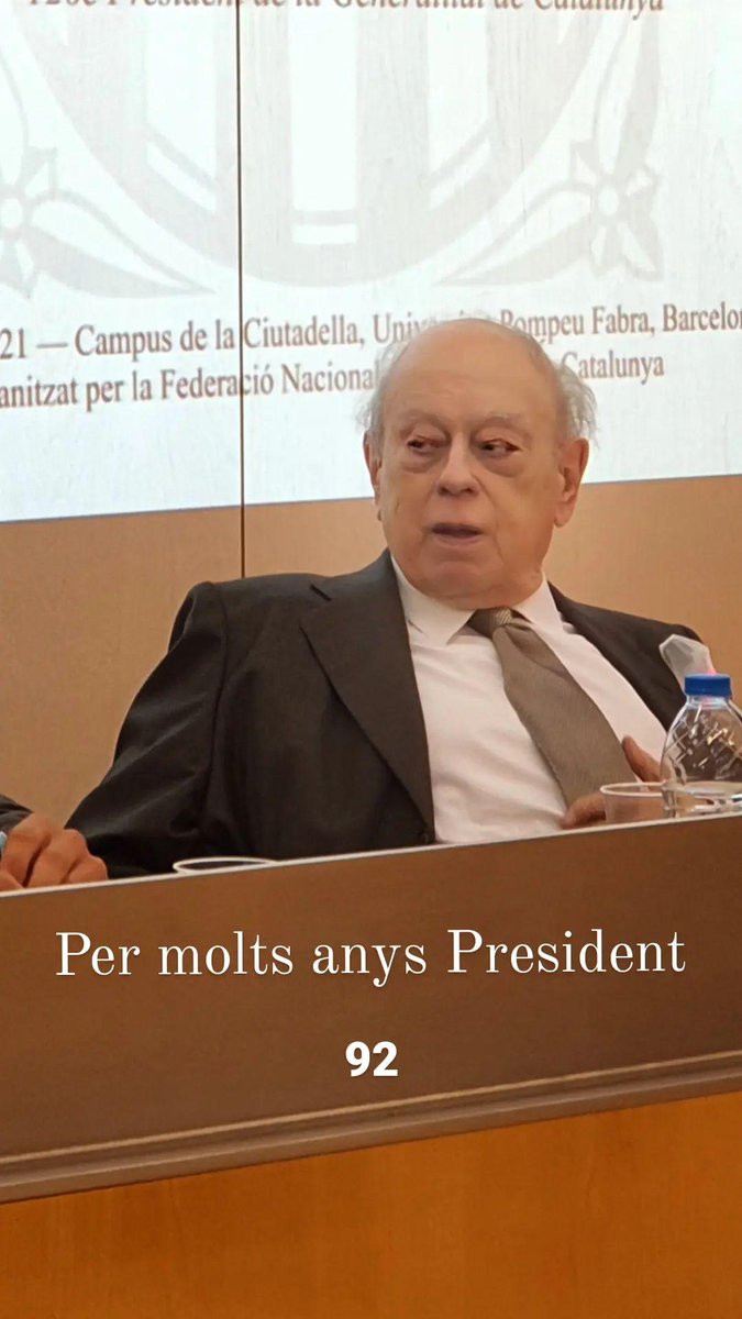 #permoltsanys #presidentPujol