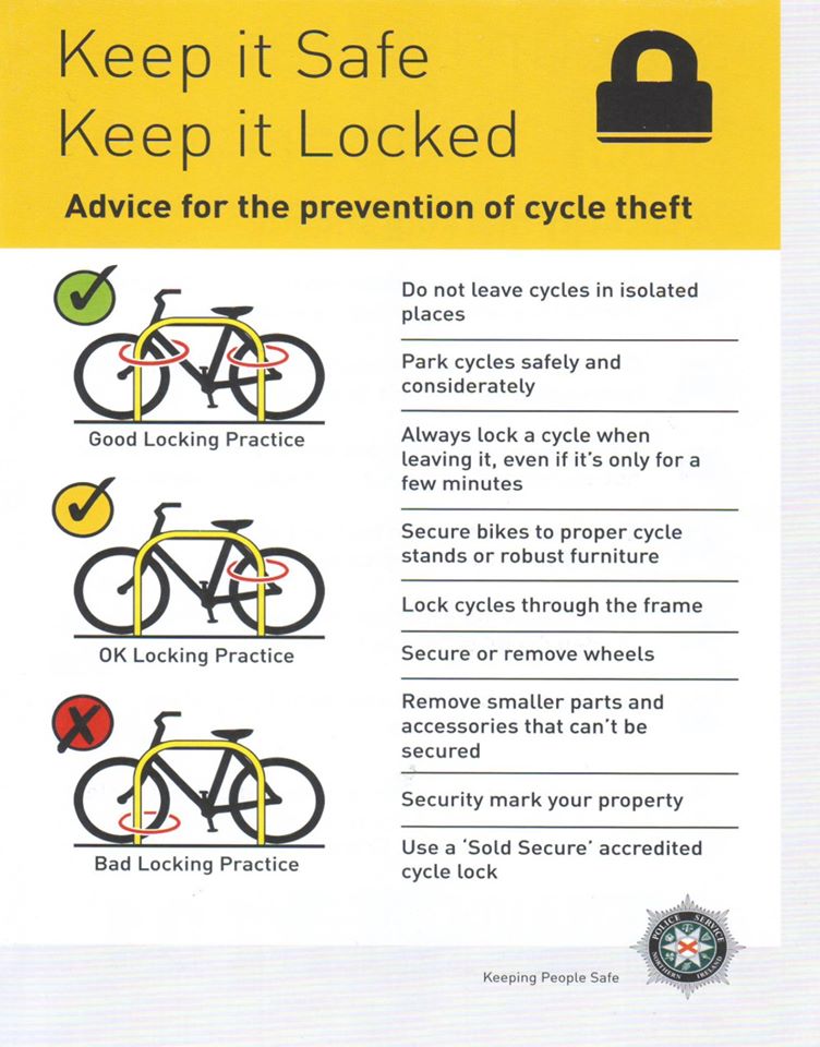 roadtozero on Twitter "Keep your bike secure! Lock your bike using a