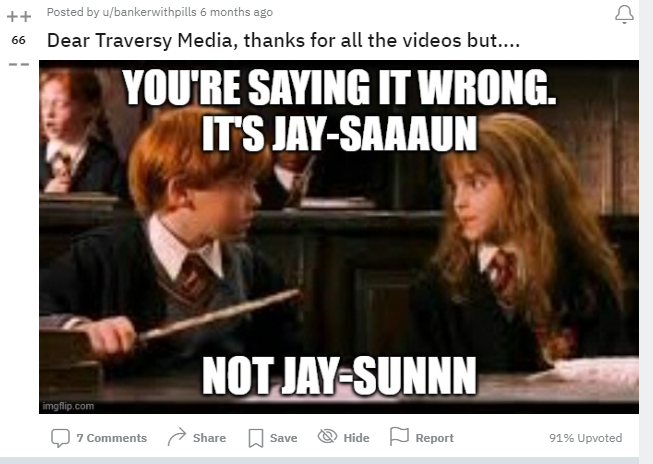 traversymedia's tweet photo. Every once in a while I search my own name. I just found this 😄 Leave me alone. I like Jay-sunn https://t.co/gAveBfKDib