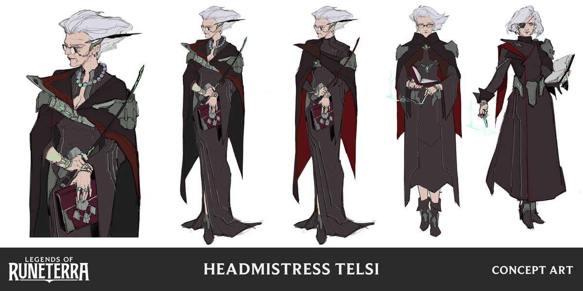 Legends of Runeterra Headmistress Telsi Concept Art by Kudos Productions https://t.co/NKE9GwP35j