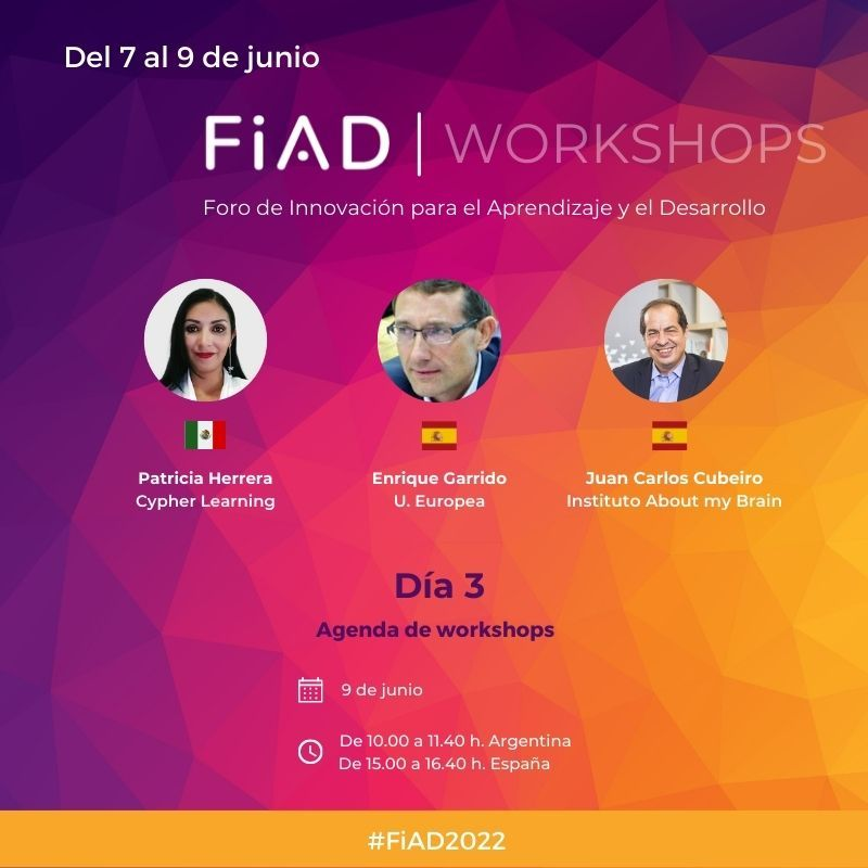 juancarcubeiro's tweet photo. Hoy celebramos la tercera y última jornada de la nueva edición de #FiAD Foro de Innovación para el Aprendizaje y el Desarrollo. Gracias @ORH_RH https://t.co/XJsGaGTFoI