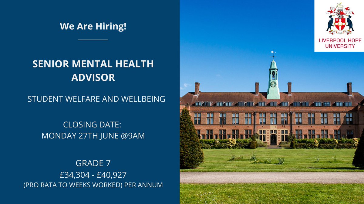 WorkingatHope's tweet photo. We are seeking to appoint a Laboratory Technician who will provide technical support and assist in the development and management of laboratory facilities in the School.

Please visit the website for further information:
https://t.co/JlAJHp4JDx https://t.co/Yt55TXSaDC