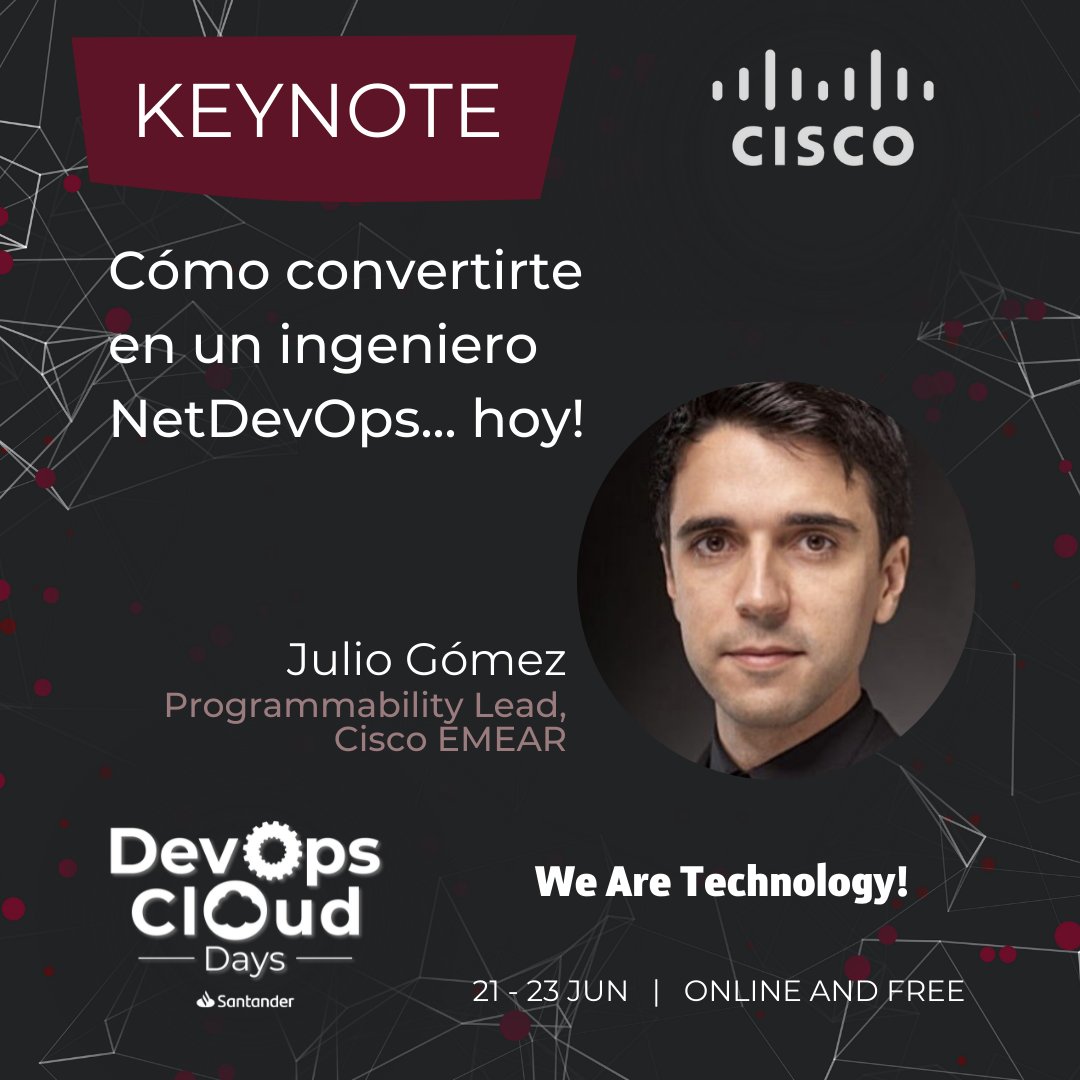 Cisco España on Twitter "📆 Miércoles 22/6 ⏰ 1130 hs ¿Has soñado