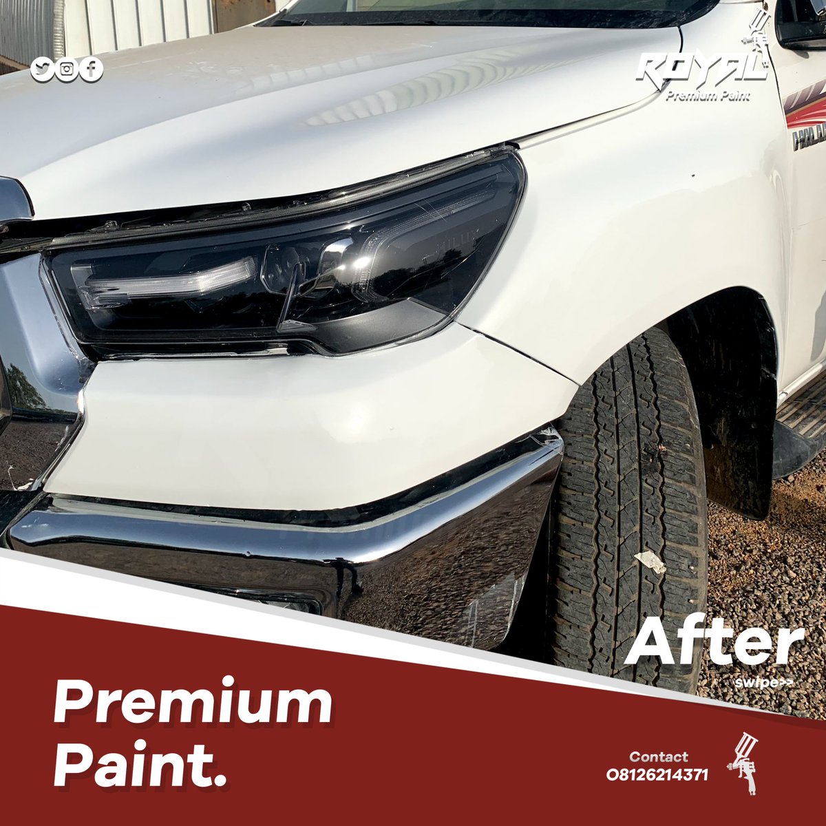 PremiumPaints's tweet photo. Before and After fender fix. #Kelly #EndASUUStrike #SPARKxFireboy #KellyKhumalo https://t.co/DYwjZ3NYv9