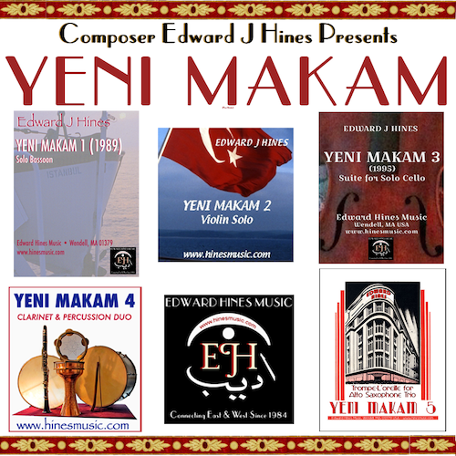 The Yeni Makam Series - Music for solo bassoon, solo violin, solo cello, clarinet/percussion duo, alto saxophone trio.
Listen: hinesmusic.com/avodsamples.ht…
Sheet music: hinesmusic.com/shopehm/