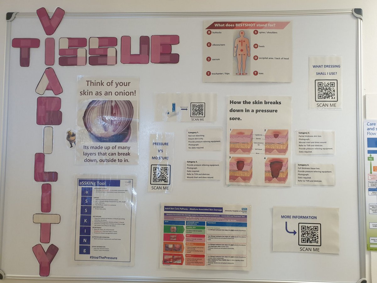 AcuteUhl's tweet photo. New tissue viability board on the stroke unit. Can you spot our famous friend?
#stopthepressure #onionshavelayers #skinhavelayers #ogershavelayers https://t.co/Fuk8y2cYWK