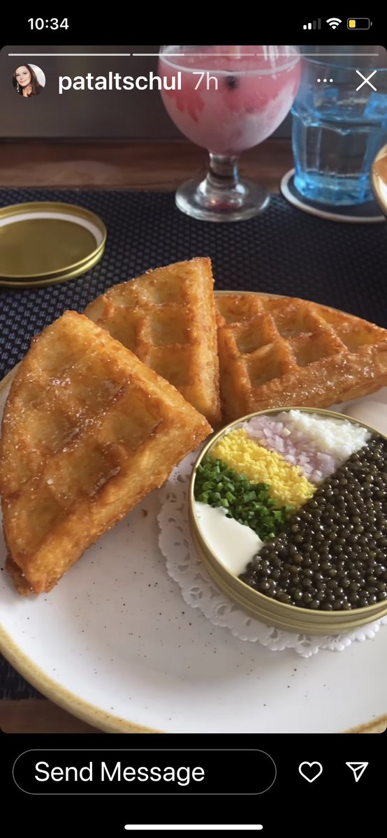 ZingerMario's tweet image. If you’re not starting your days with waffles and caviar like @PatAltschul, then  you are doing it wrong. #BravoTV