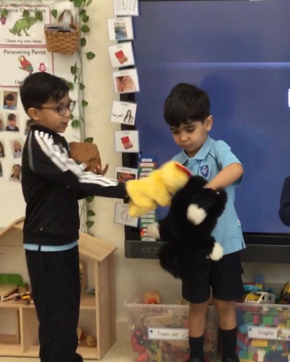 FS_WEK's tweet image. The children were ‘proud peacocks’ performing the story of the  ‘Little Red Hen’ in front of their classmates! #limitlesslearning #limitlessfun