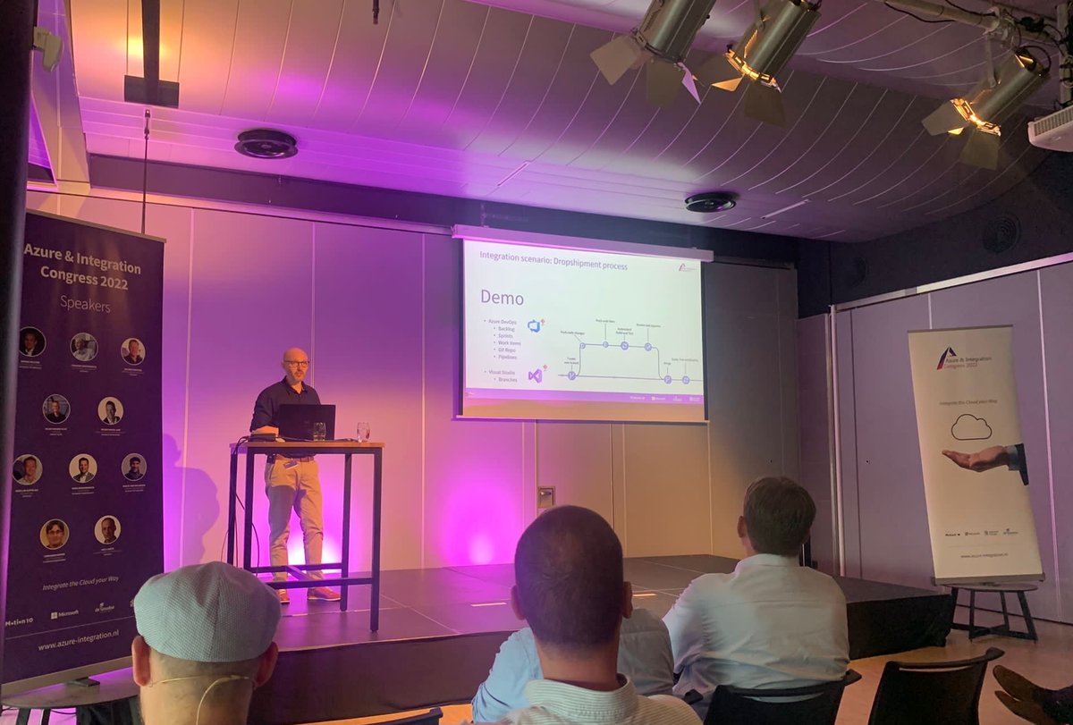 Yesterday was the #Azure &amp; #Integration Congress organized by #Microsoft and #Motion10. There were a lot of interesting tracks where Merlijn Koppejan and I gave a presentation about #Azure #Devops. I really liked it and it was an awesome #event!