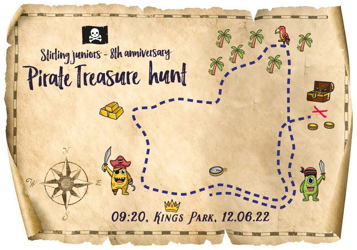 Ahoy me hearties! Join us for our (pieces of) 8th birthday party! 🏴‍☠️ First timers welcome at 09:20 before a Jolly Roger raising warmup at 09:25 and it’ll be 3,2,1 Yo-ho-ho at 09:30! (Pirate dress encouraged but not essential) Hope to see you there parkmateys!