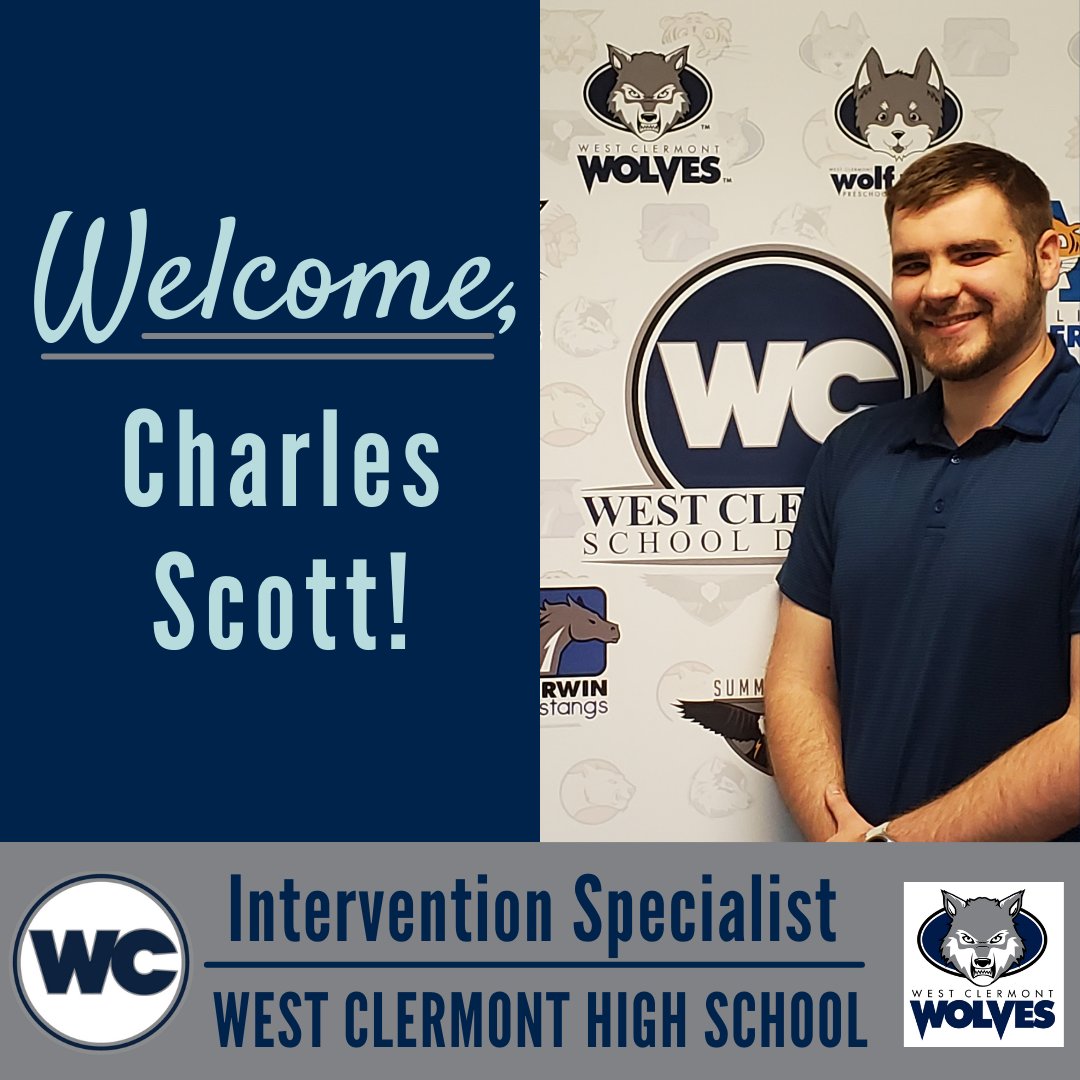We are happy to welcome Charles Scott to the West Clermont family! 👏 He will be a new intervention specialist at West Clermont High School for the 2022-2023 school year. #WCconnects