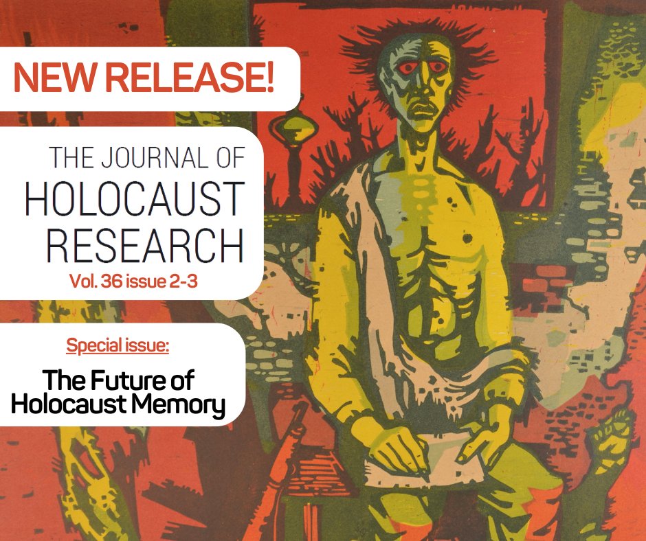 HOT OFF THE PRESS! A new issue of JHR (issue 36/2-3): Special issue on the future of Holocaust memory. Available on tandfonline.com/toc/rdap21/cur… With articles by @HanaGGreen @LukasMeissel @ThomasVanderbeek @MichelleLKahn @EvazeStankova @jdrich219 and @MikkelDack